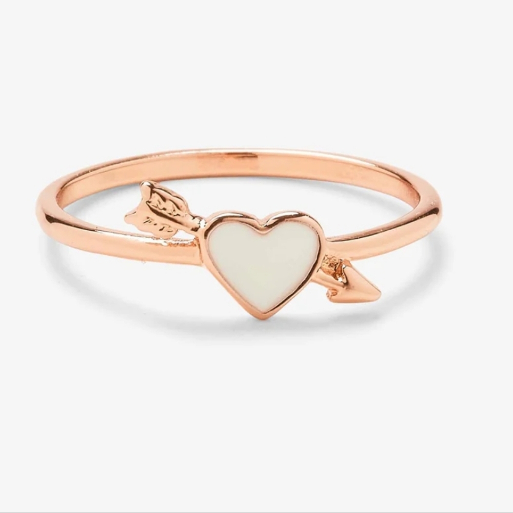 NWT Puravida Lovestruck Enamel Heart Ring